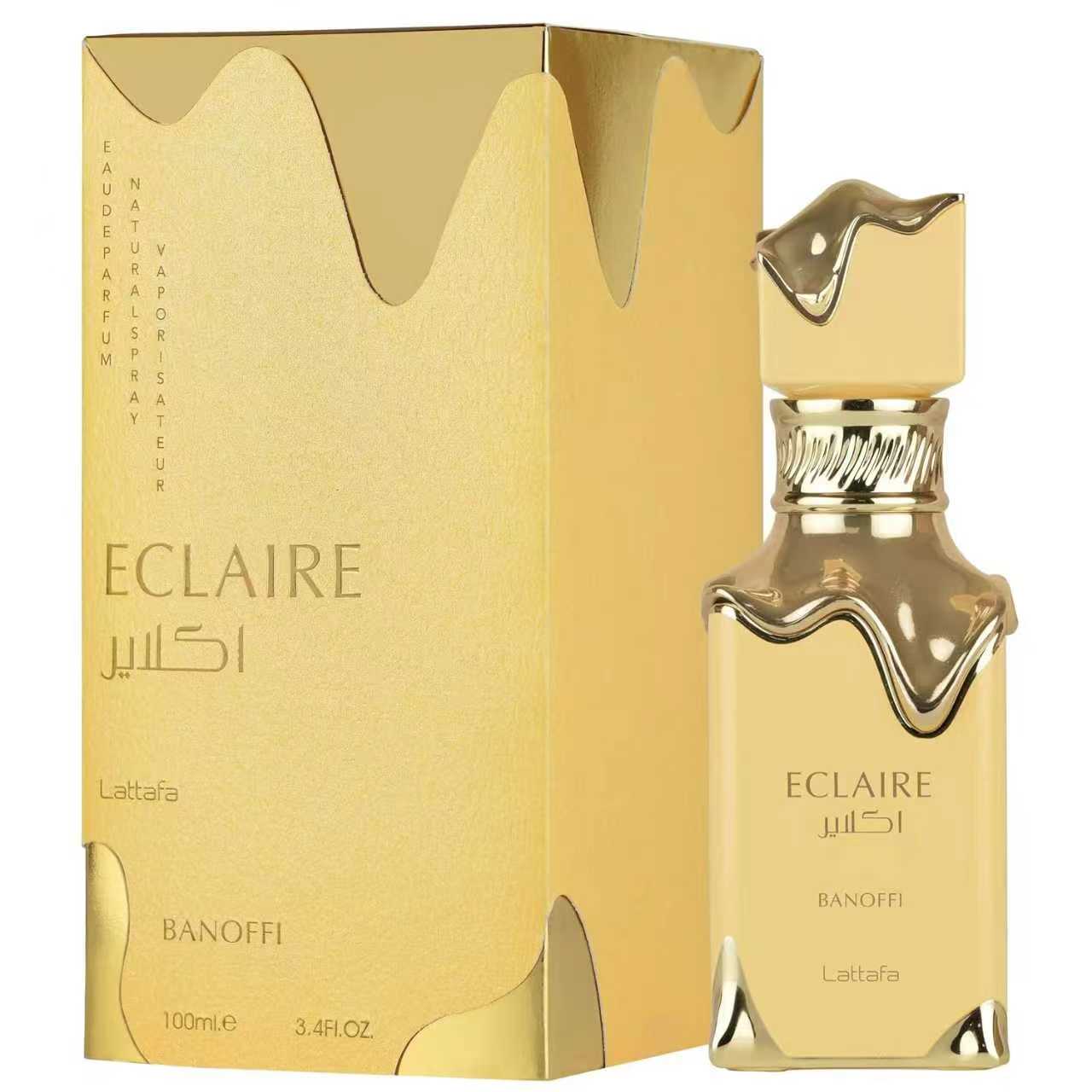 Lattafa Eclaire Banoffi – Eau de Parfum Gourmand Postre Banoffee 100 ml para Mujer