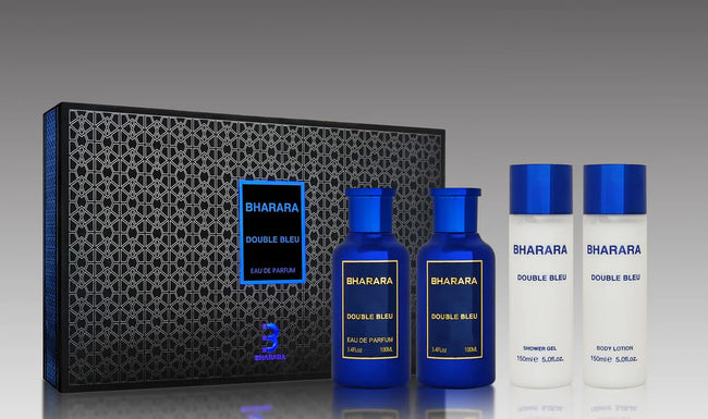 Bharara Double Bleu – Eau De Parfum 3.4 Fl Oz Gift Set
