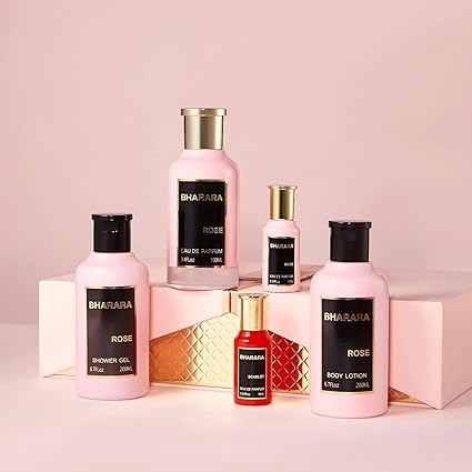 Bharara Rose – Set de regalo de 5 piezas EDP de 3.4 fl oz