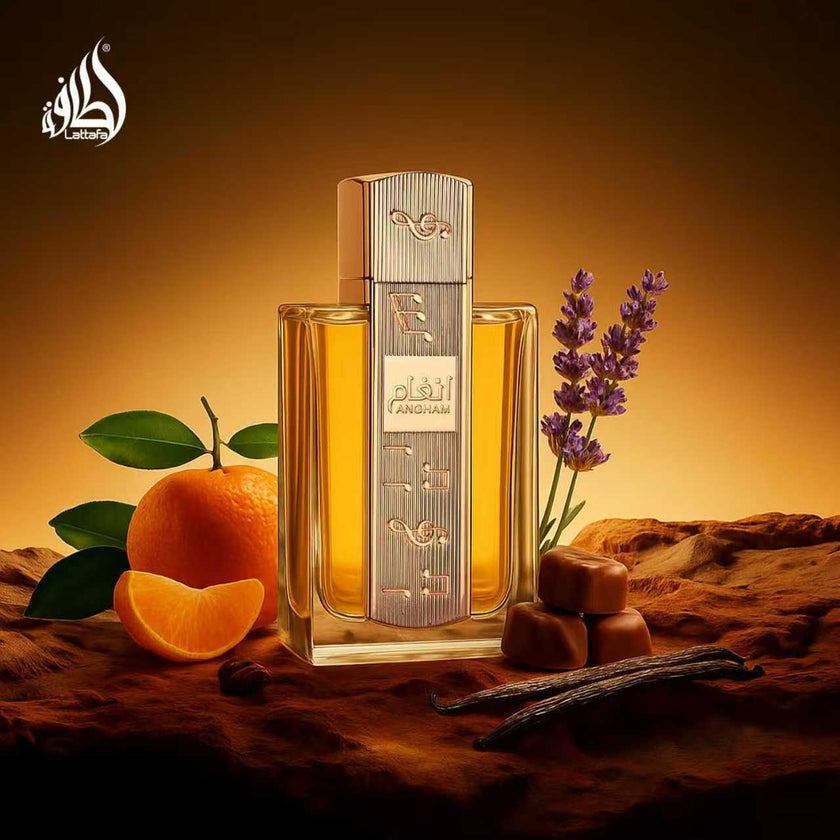Lattafa Angham – Citrus Vanilla Gourmand Eau De Parfum 3.4 Fl Oz Unisex