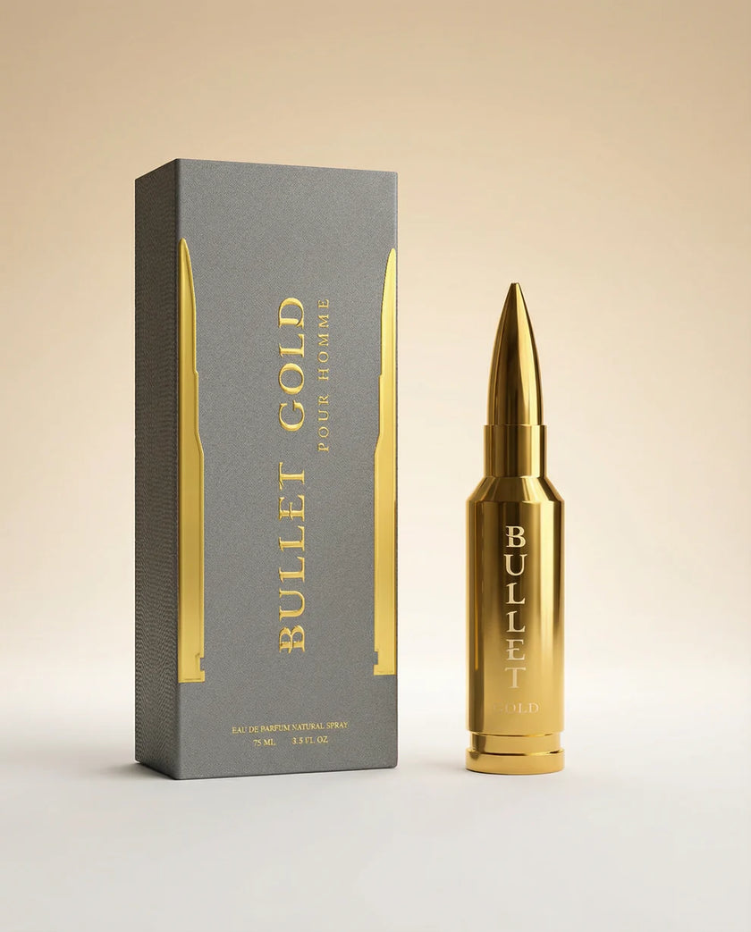 Bullet Gold – Fresh Citrus Aromatic Eau De Parfum 2.5 Fl Oz (75 ml)