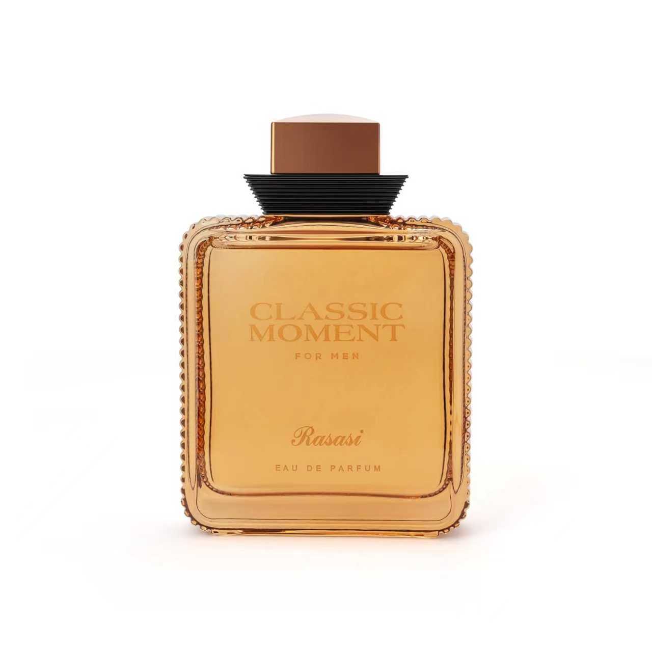 Rasasi Classic Moment – Eau de parfum amaderada y afrutada de 100 ml para hombre