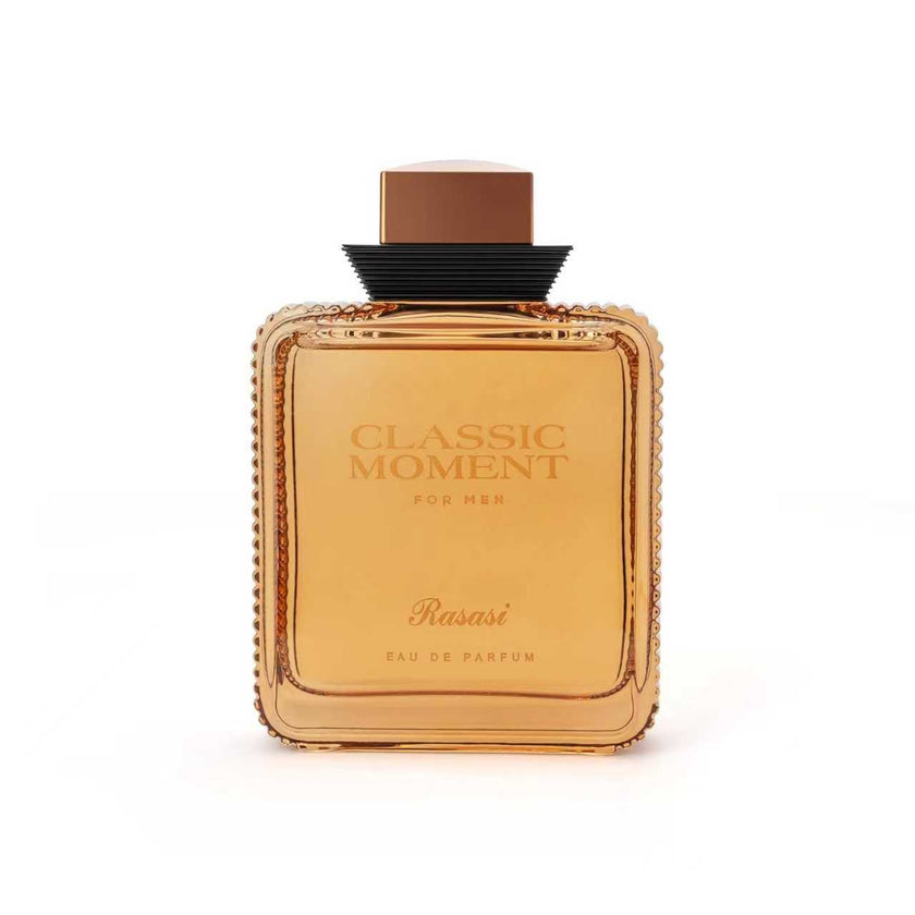 Rasasi Classic Moment – Eau de parfum amaderada y afrutada de 100 ml para hombre
