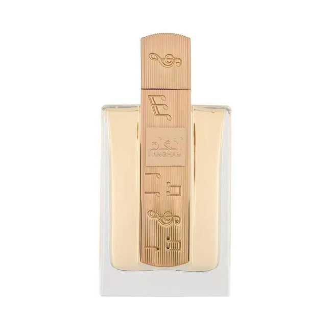 Lattafa Angham – Eau de Parfum Cítrico Vainilla Gourmand 3.4 Fl Oz Unisex