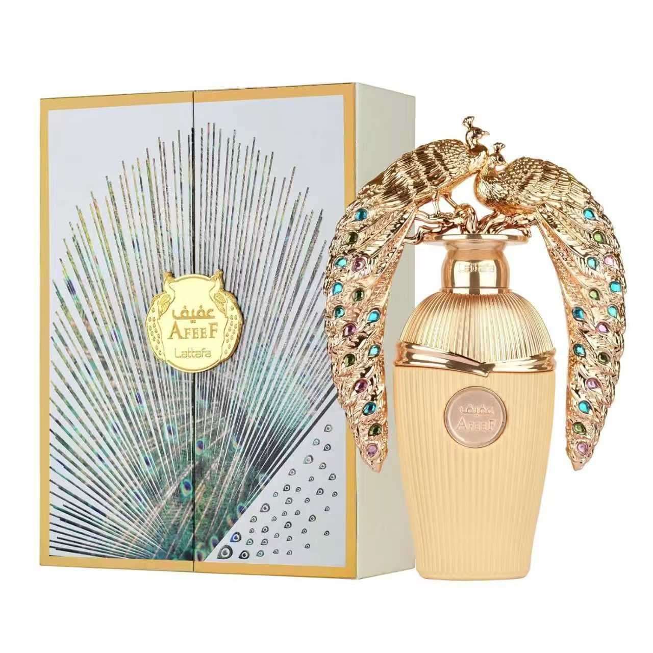 Lattafa Afeef – Eau de Parfum floral y afrutado 100 ml Unisex