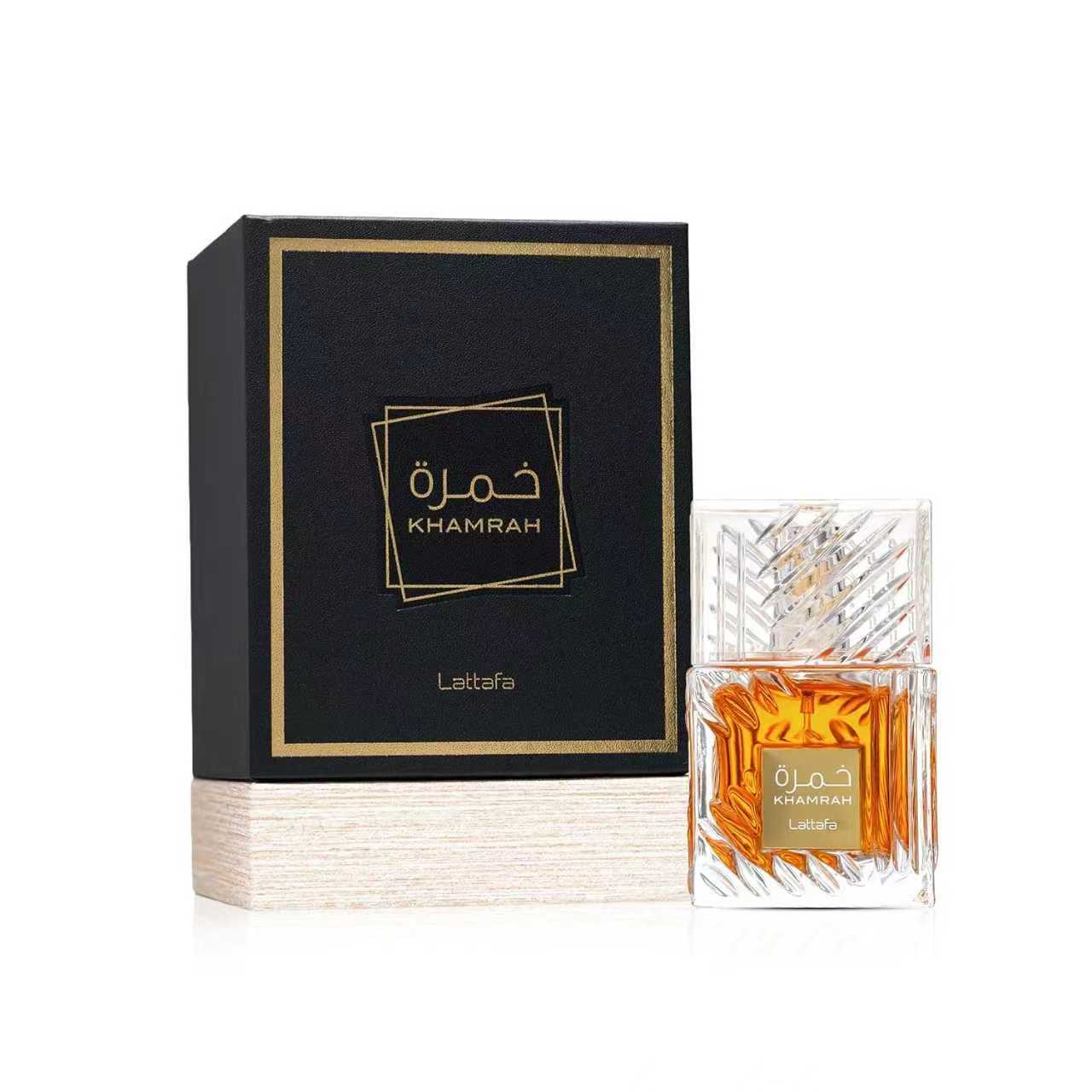 Lattafa Khamrah – Vainilla Canela Ámbar Eau De Parfum 3.4 Fl Oz Unisex