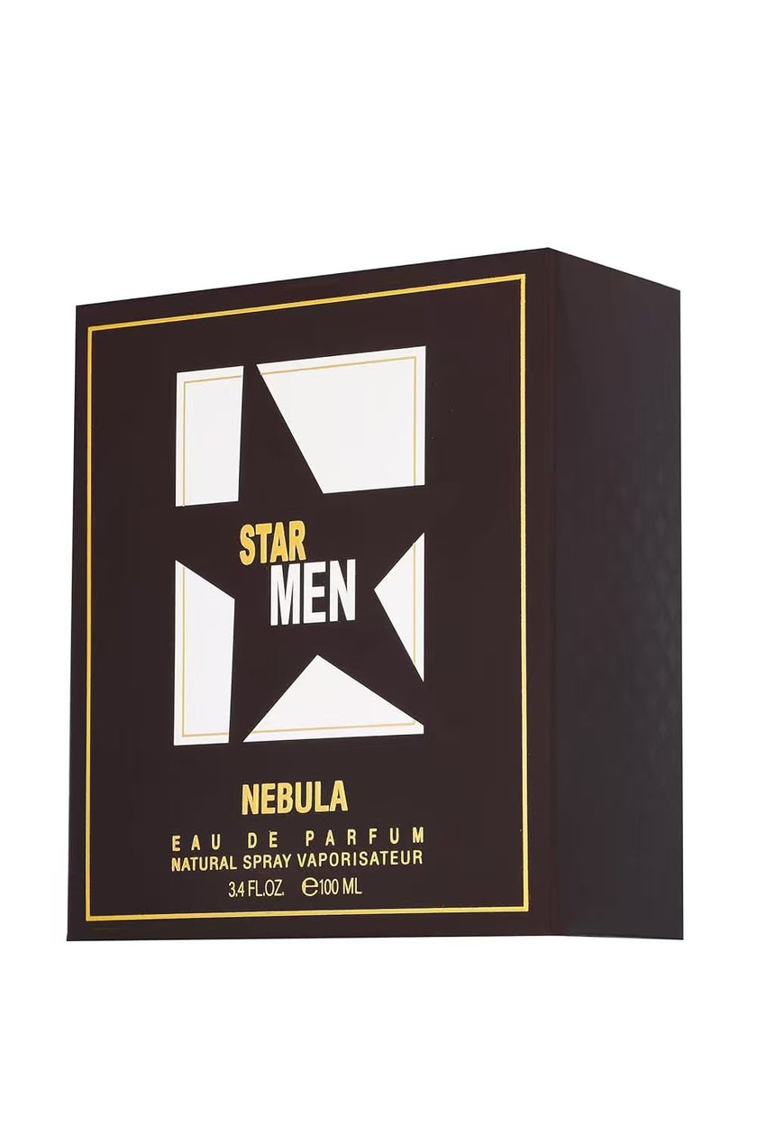 Fragrance World Star Men Nebula – Eau de Parfum Ámbar Amaderado 100ml para Hombre