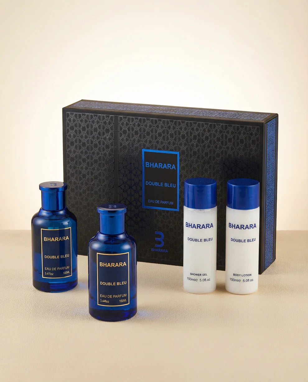 Bharara Double Bleu – Eau De Parfum 3.4 Fl Oz Gift Set