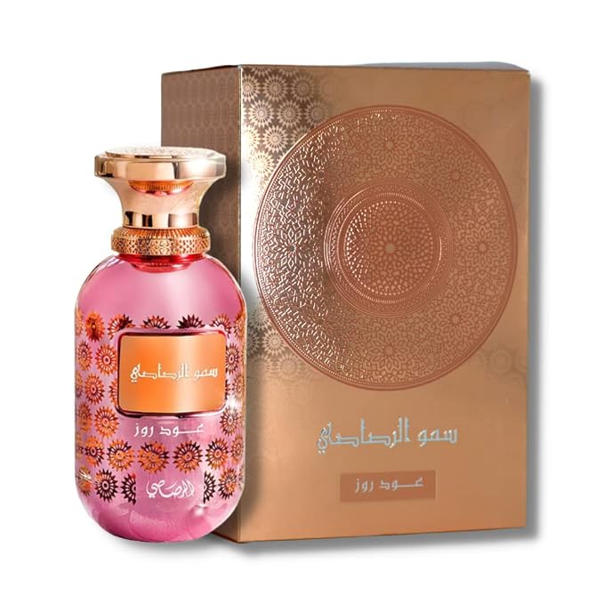 Shop Rasasi Somow Al Oud Rose Eau de Parfum 3.4 oz for women with rose, floral sweetness, and oud notes. Ideal for fragrance boutiques and wholesale buyers.