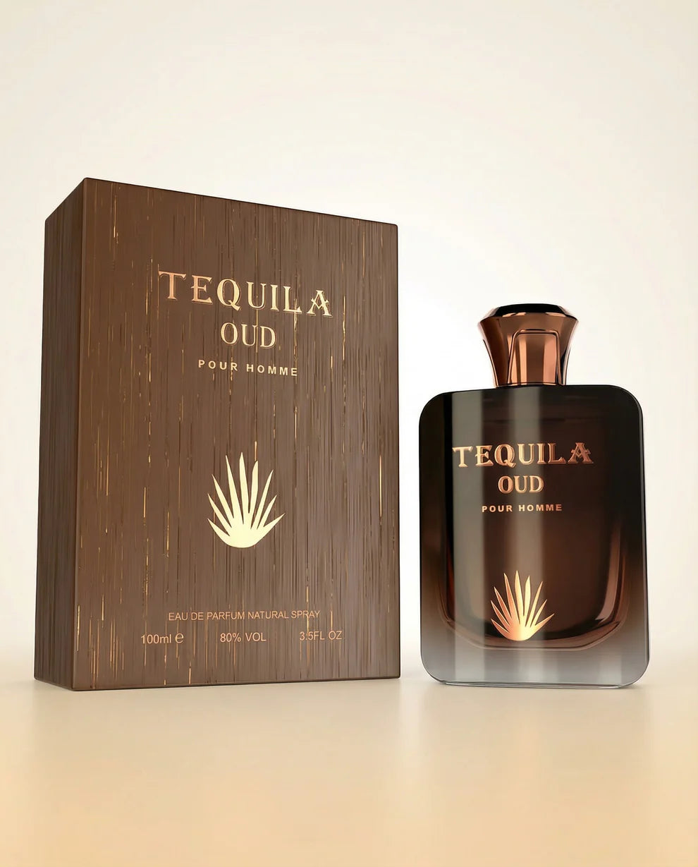 Tequila Noir Men – Eau de Parfum Amaderada Especiada Oscura 3.4 Fl Oz