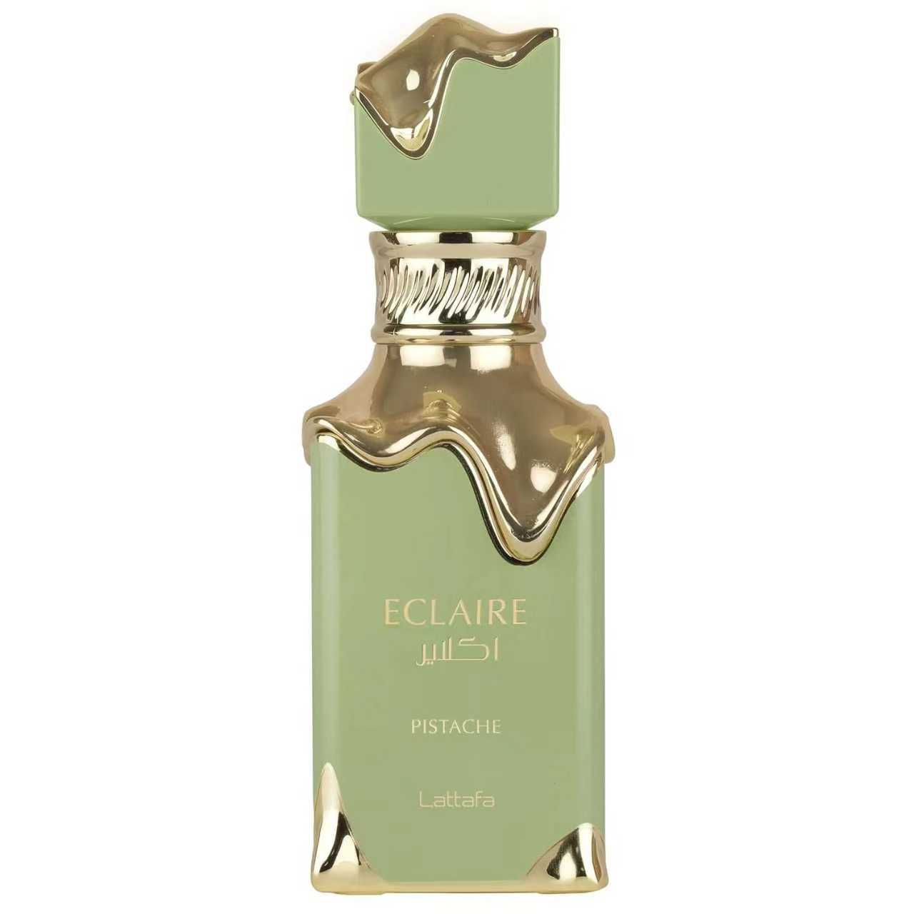 Lattafa Eclaire Pistache Eau de Parfum para Mujer – Gourmand, Notas de Nuez, Cremoso, Almizclado 100ml
