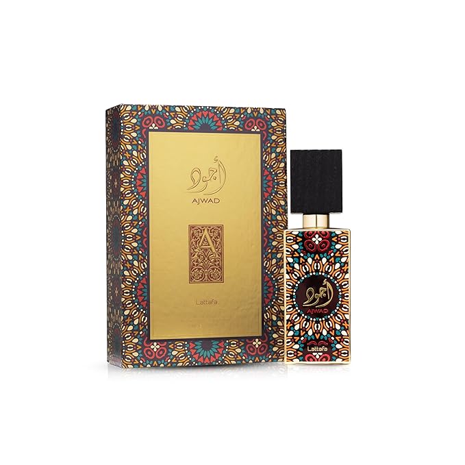 Lattafa Ajwad EDP Spray 2.04 oz for Lattafa perfume wholesale USA retailers.
