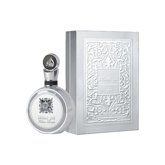 Lattafa Fakhar Platin EDP Spray 3.4 oz for Lattafa perfume wholesale USA retailers.