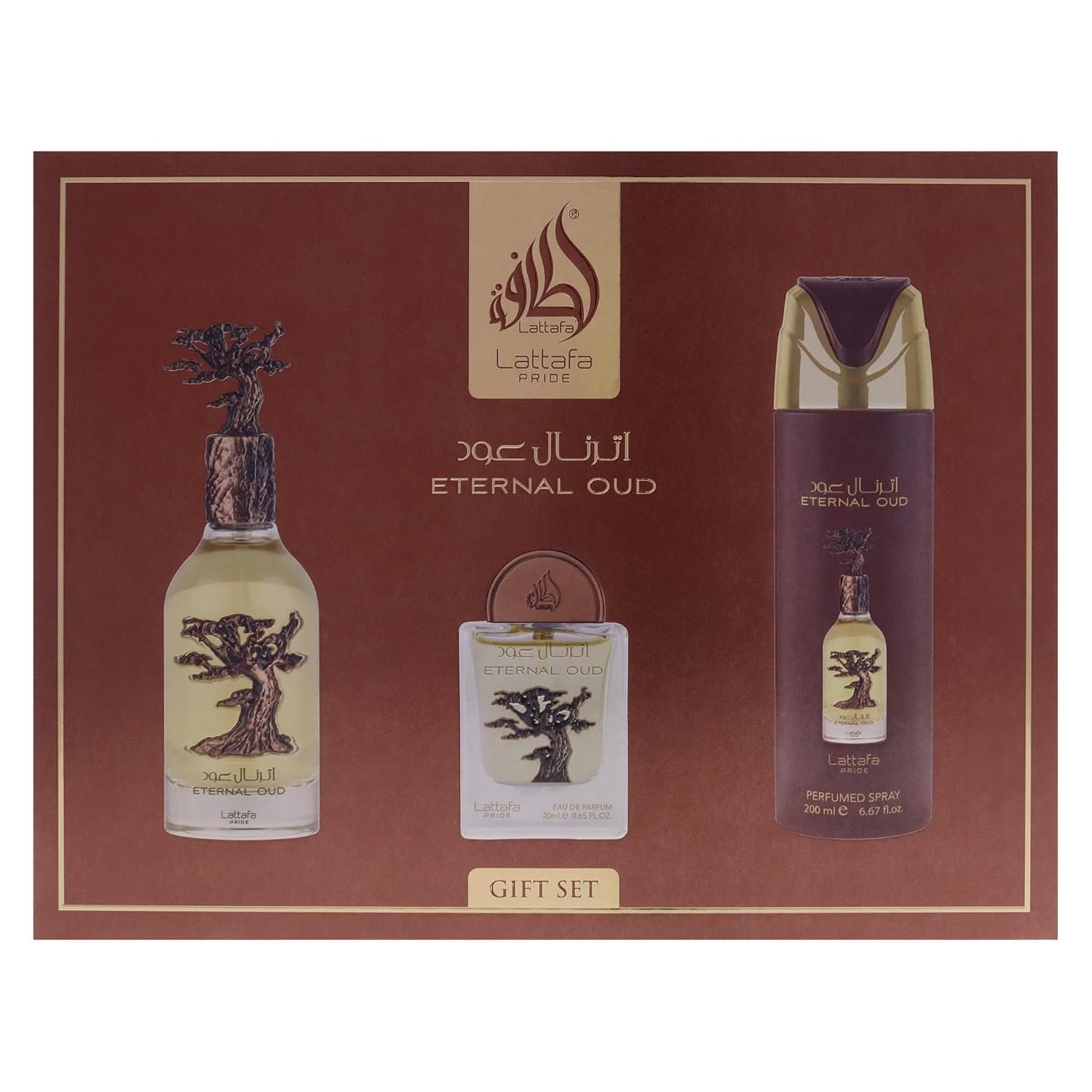 Lattafa Pride Eternal Oud 3 Piece Gift Set for men wholesale USA