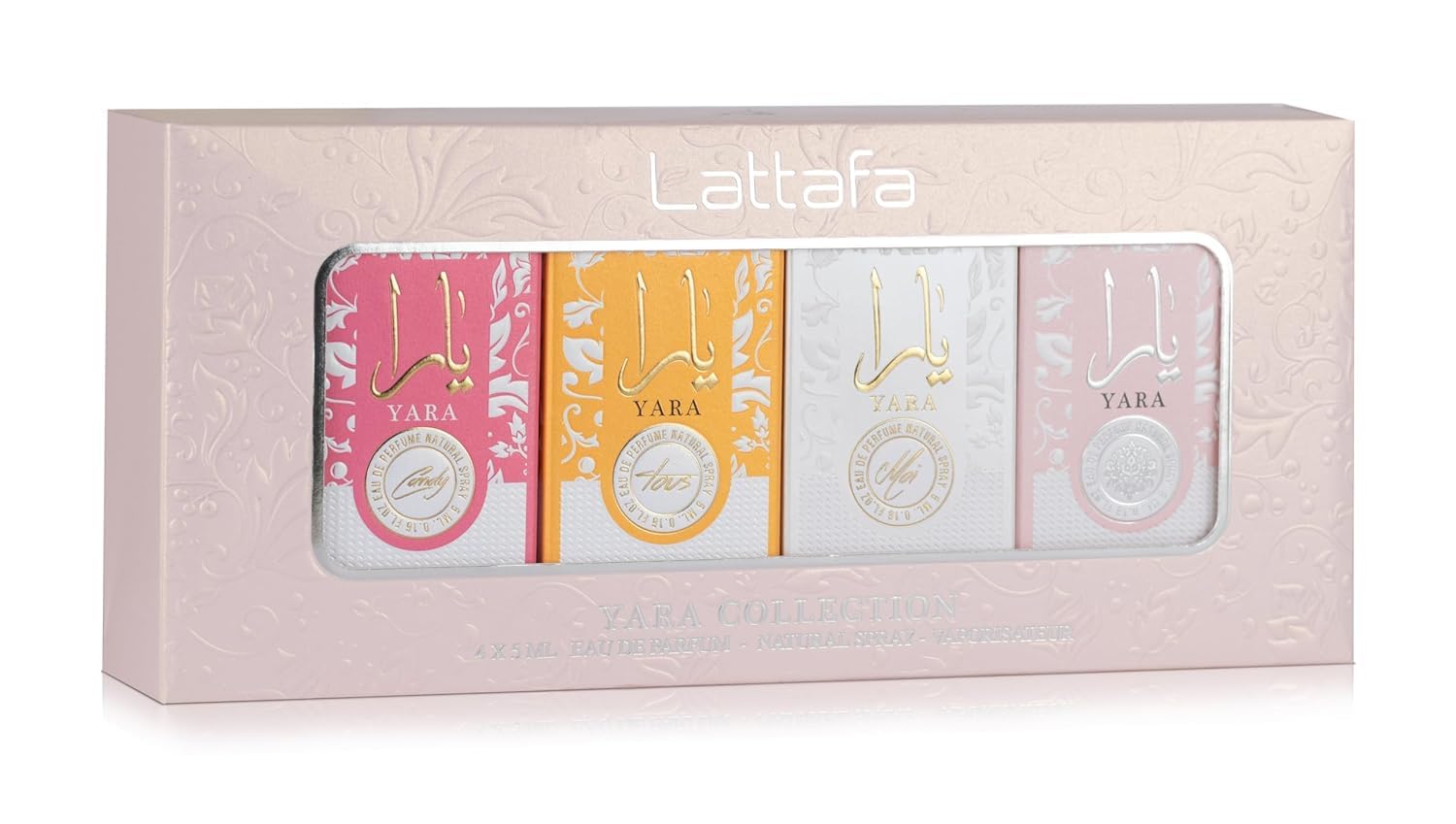 Lattafa Yara Collection 4 × 5ml Eau De Parfum gift set for women wholesale USA