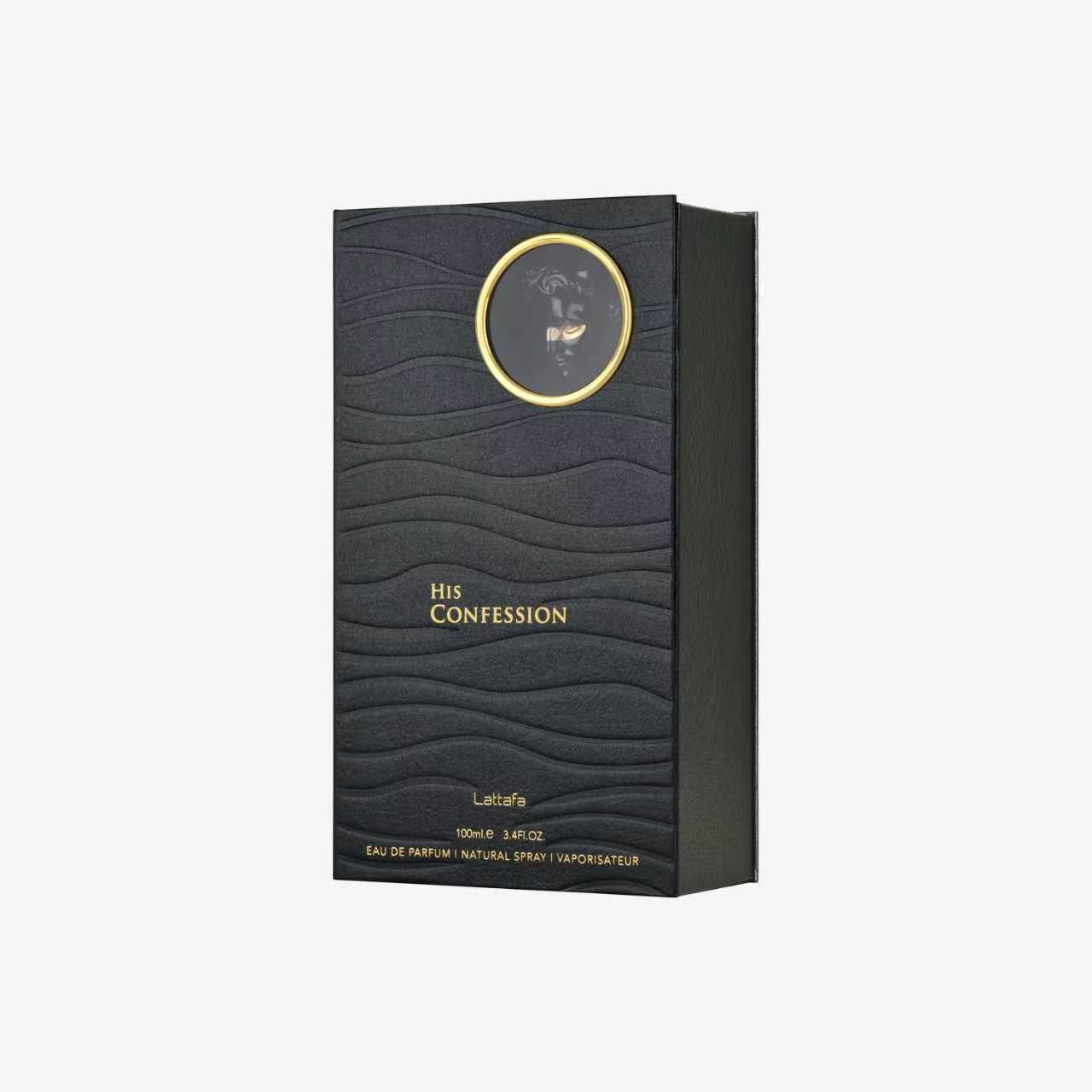 Lattafa His Confession Eau de Parfum for Men – Oriental Woody Fragrance 100ml