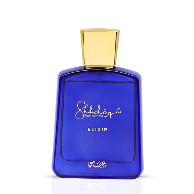 Rasasi Shuhrah Elixir Pour Homme EDP 3.0 oz for men fragrance.