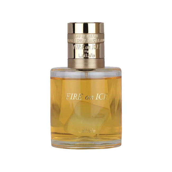 Lattafa Fire On Ice Eau de Parfum Unisex – Afrutado Especiado Amaderado Ambarino 110ml