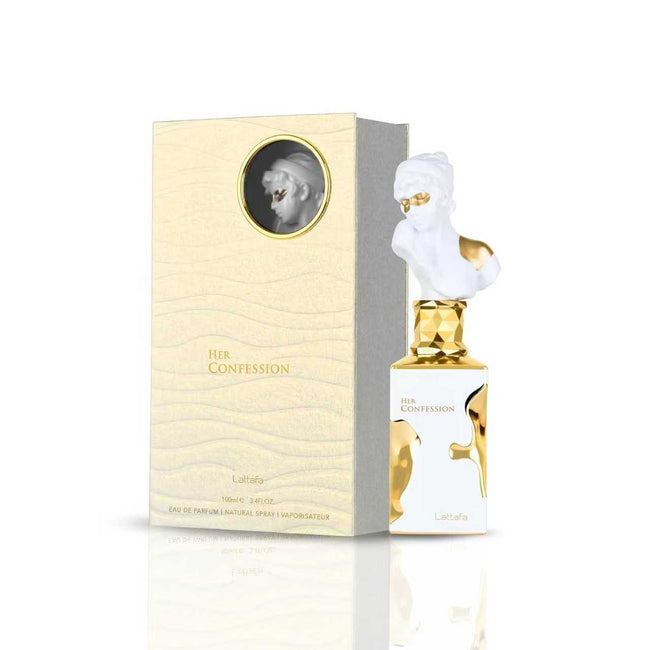 Lattafa Her Confession Eau de Parfum for Women – Vanilla Floral Amber Musk 100ml